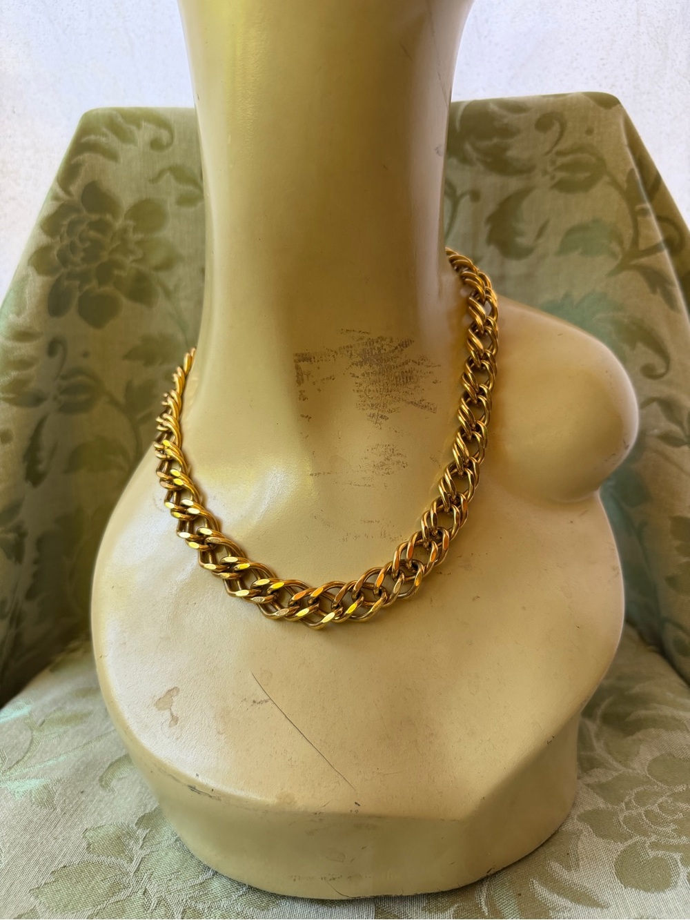 Anne Klein Polished Gold Link Necklace